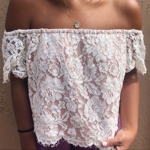White off the shoulder Top